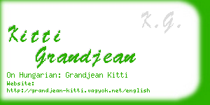 kitti grandjean business card